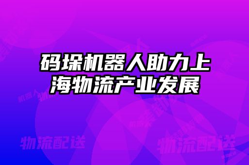 碼垛機器人助力上海物流產(chǎn)業(yè)發(fā)展