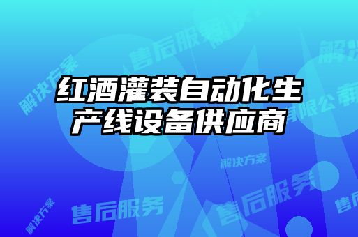 紅酒灌裝自動化生產(chǎn)線設備供應商