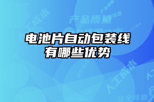 電池片自動(dòng)包裝線有哪些優(yōu)勢
